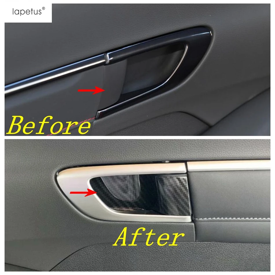 ABS Inner Door Handle Catch Bowl Decor Cover Trim For Hyundai Sonata DN8 2020 - 2023 Matte / Carbon Fiber Accessories Exterior