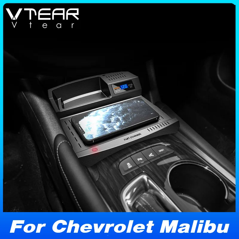 

Автомобильное беспроводное зарядное устройство для Chevrolet Malibu, аксессуары, адаптер для быстрой зарядки сотового телефона, внутренняя модификация 2017-2023