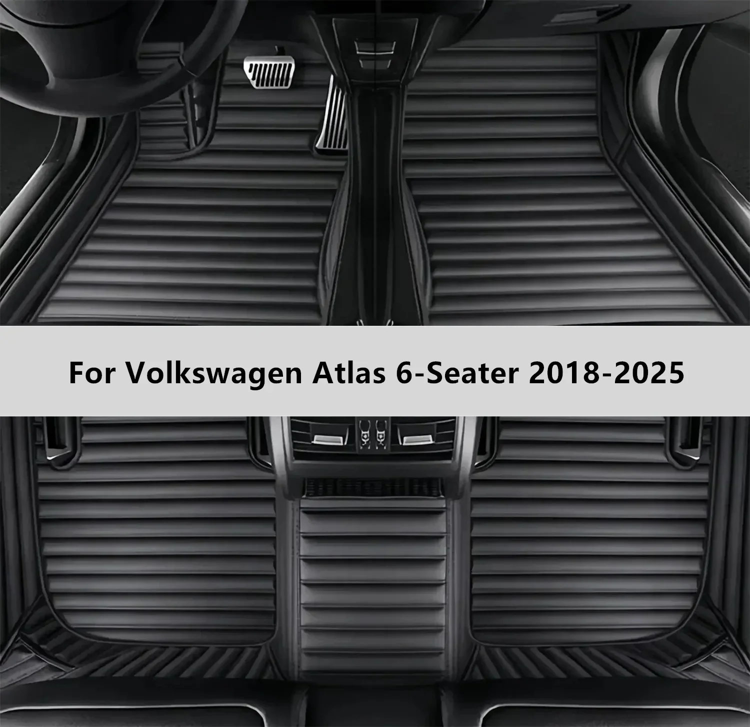 Custom Car Floor Mats For Volkswagen Atlas 6-Seater 2018-2025 Floor Mat Car Mat Accessories Interior Accessories