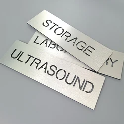 Custom quote door sign for business. Modern office House Name signage Personalized room name sign plate acrylic metal aluminum