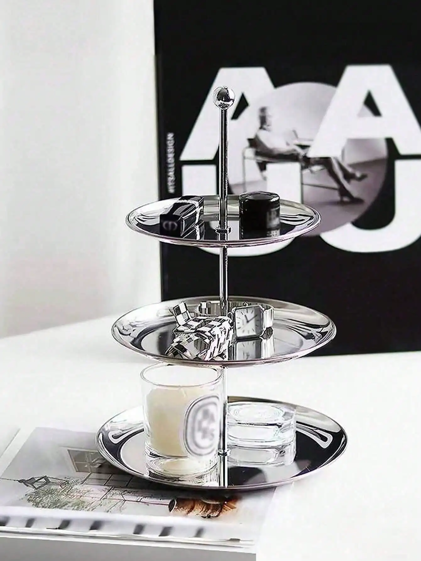 

2/3-слойная подставка для торта из нержавеющей стали: съемный поднос для фруктов, десертов и конфет