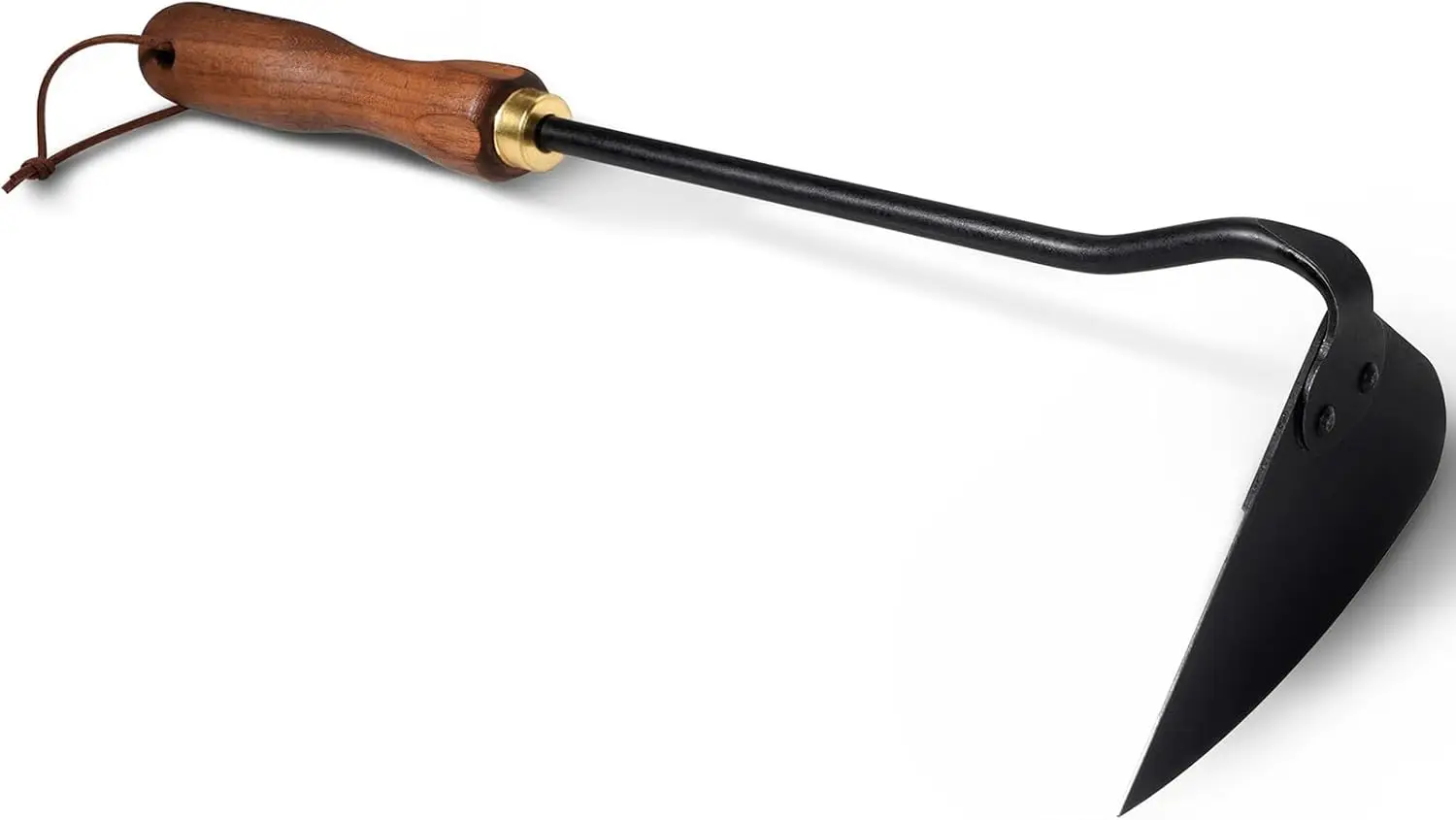 

Прочная ручная треугольная мотыга из нержавеющей стали с ручкой из орехового дерева для прополки, рыхления почвы и культивации