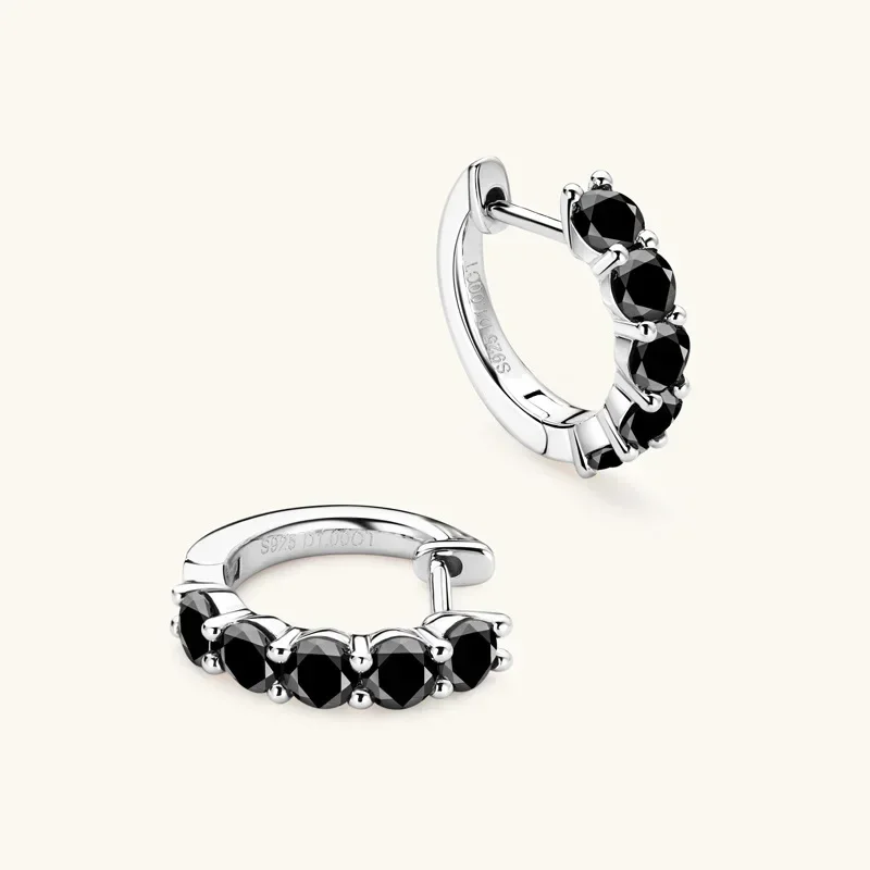 

2cttw Trendy Luxury Moissanite Diamond Hoops Earrings for Women Man 100% 925 Sterling Silver Plated White Gold Fine Jewelry Gift