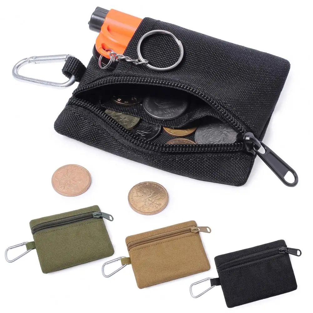 

Pocket Keychain Pouch Coin Car Key Purse ID Card Earphone Holder Mini Tools Organizer Waist Case Wallet for Outdoor Activities