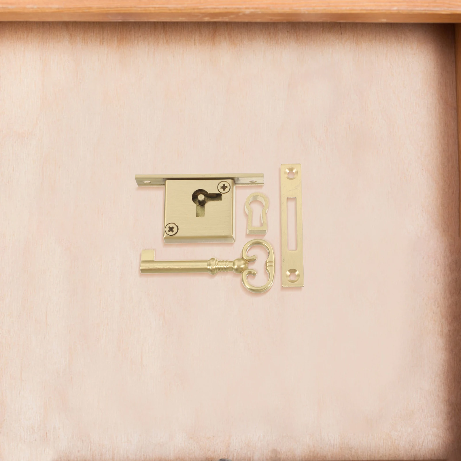 

1 комплект, винтажные замки для шкафа, латунный ящик, почтовый ящик, безопасность, простая установка, квадратный дизайн, стиль защиты мебели