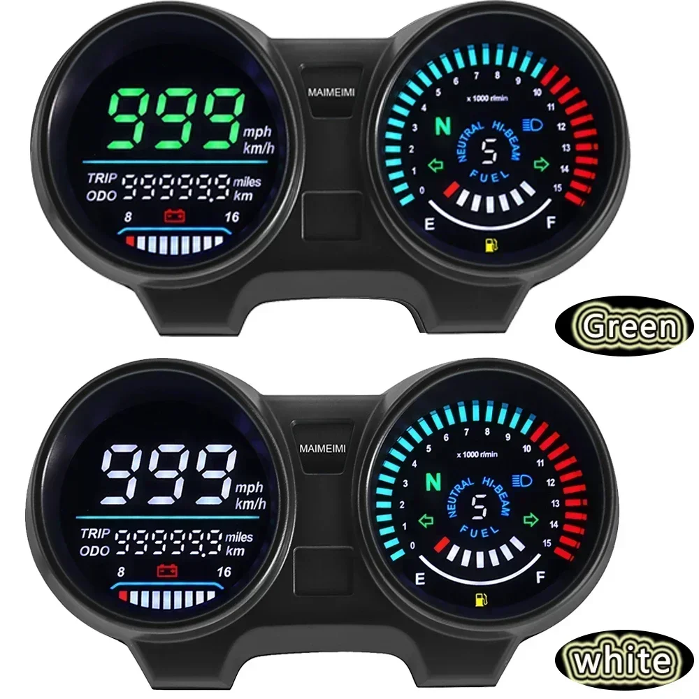 

Popular Motorcycle Odometer Assembly Modified Electronic Tachometer CG125 Accessories Motorcycle Instrument Panel for Titan 150