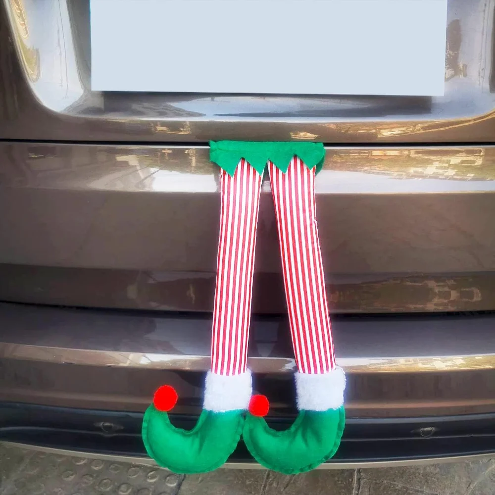 

Sattiyrch Santa Elf Leg for Trunk Christmas Decoration (elf)