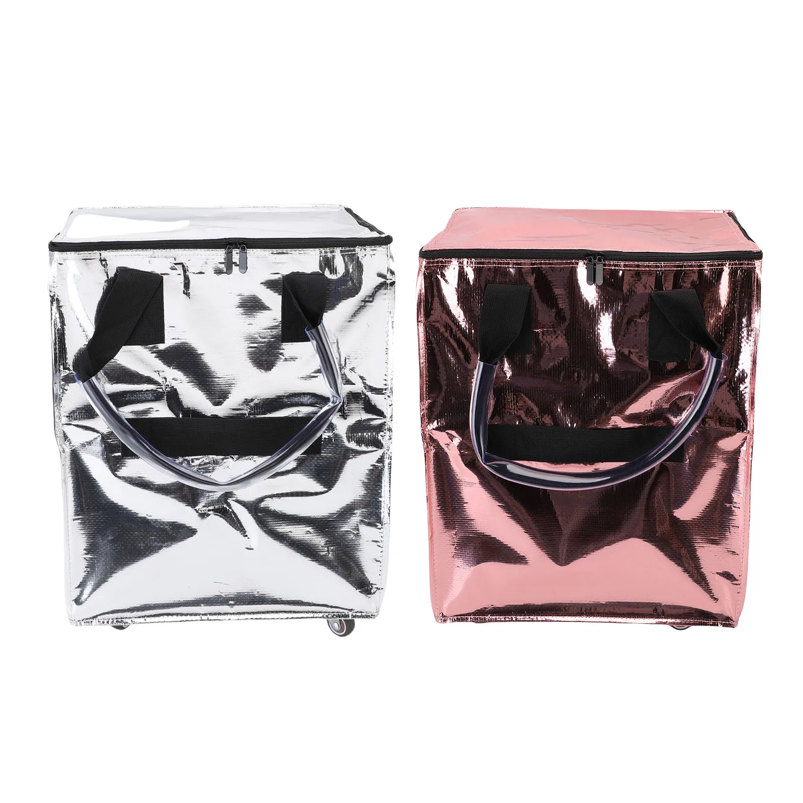 Grocery Bag On Wheels Large Capacity Multifunctional Foldable Collapsible Shopping Rolling Bag with Wheels
