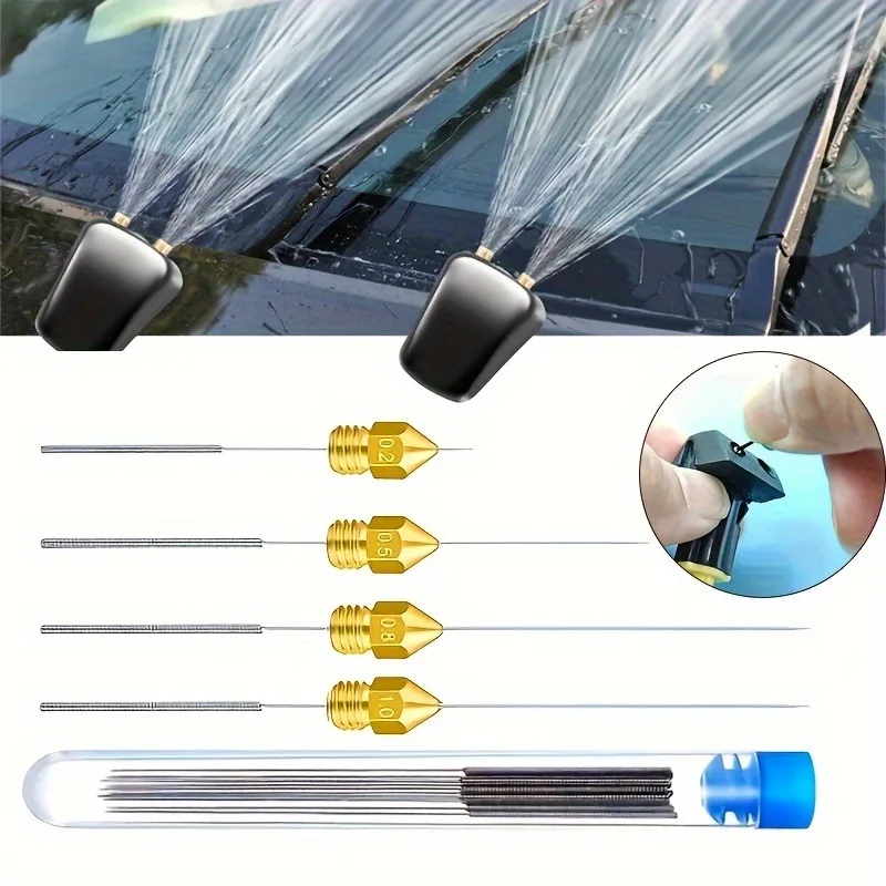 10‑Pack 3D Printer Nozzle Cleaning Needles, 0.2‑0.4 mm Stainless Steel Cleaning Pin Kit