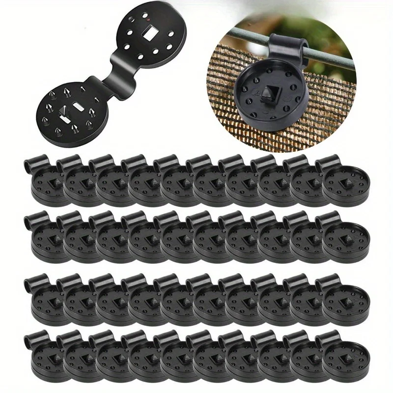 

100pcs Shade Cloth Clip Shade Fabric Clamps Grommets for Net Mesh Cover Sunblock Fabric in Garden Backyard Greenhou