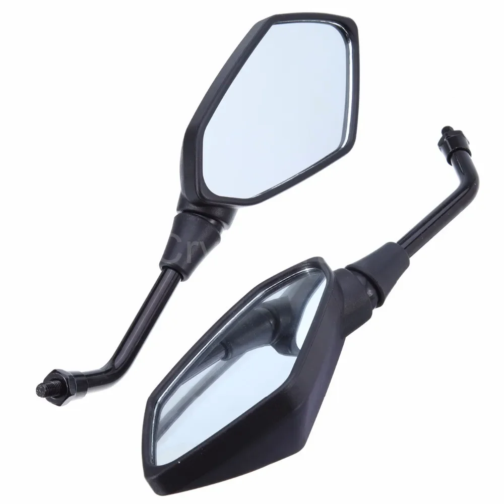 Motorcycle Rear View Mirrors 10mm M10 Fit For Kawasaki Z750 2004-2011, Z1000 2003-2011, ER6B ER-6N 2006-2010, ZRX1200 2001-2008