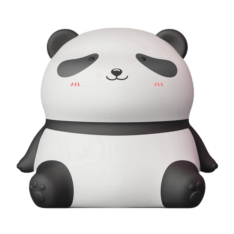 

A93G Cute Panda LED Night Light Silicone USB Rechargeable Timer Bedside Lamp Room Decor Children Nightlight Gift