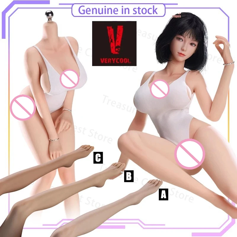 Treasure Chest Store Authentic VERYCOOL 1/6Narrow Shoulder Bee Waist Figure Core,Silicone Finished Mannequin for Private Modding