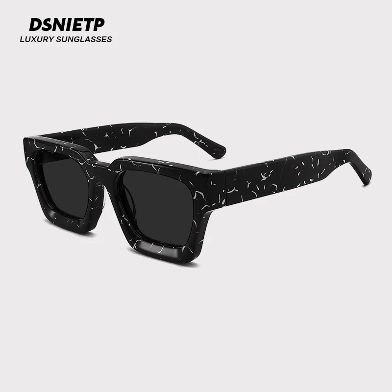 Handmade Polarized Acetate Sunglasses Men Vintage Thicken UV400 Big Sunglasses Women Retro Luxury Brand Designer Eyewear