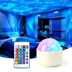 1 USB LED Aurora Projector With 16 Colors Remote Control LED Night Light Home Atmosphere Light for Party and Holiday Decor