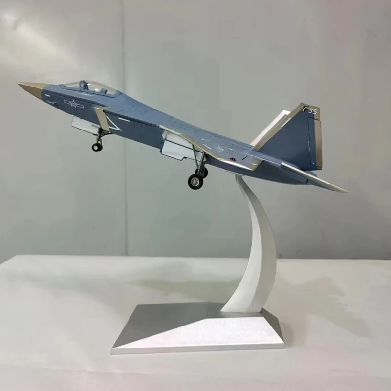 1:48 Scale J-35 Militarized Combat Fighter Alloy Simulation Military Aircraft Model Collection Toy Gift