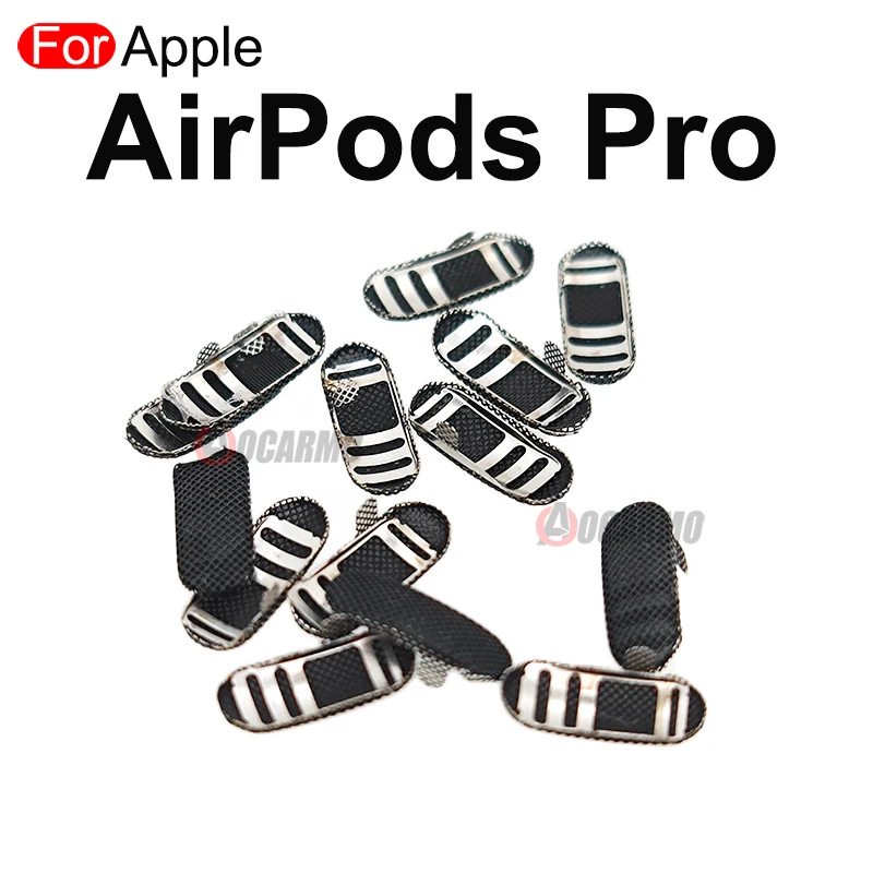 Aocarmo For Apple AirPods Pro Pro2 2 Earphone Top Sensor Dust Mesh Metal Back Net Replacement Repair Part