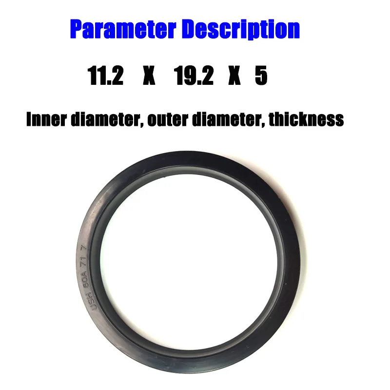 USH Series NBR U/Y Seals, Hydraulic Oil Seal Ring, U-Shaped Y-Shaped Rubber Seal, Heat/Oil/Dust Proof, for Shaft/Piston - Image 3