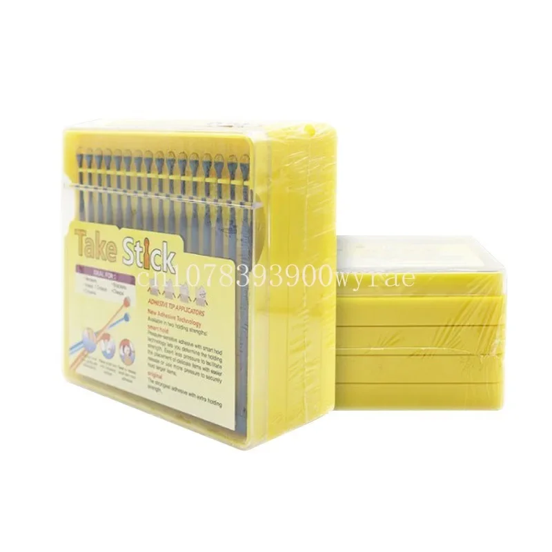 

60PCS Crown Porcelain Veneer Microbrushes Sticky Applicator and High Viscosity Dental Inlay Bonding Rod