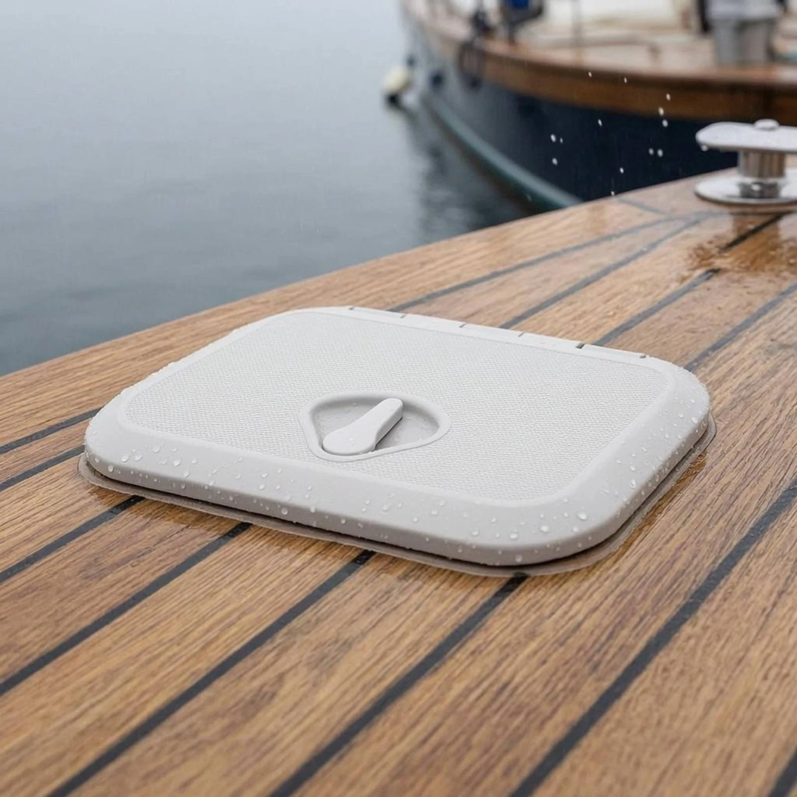 

Marine Deck Cover ABS Plastic Deck Hatch Cover Rectangle Hatch Lid Textured