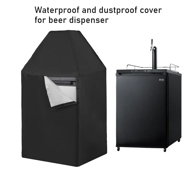 Indoor and Outdoor Beer Cooler Distributor Waterproof and Dustproof Protective Cover with Velcro Durable and Long-lasting