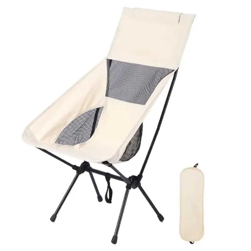

Portable Folding Camping Chair with Headrest Lightweight Tourist Chairs Aluminum Alloy Fishing Chair Outdoor Furniture