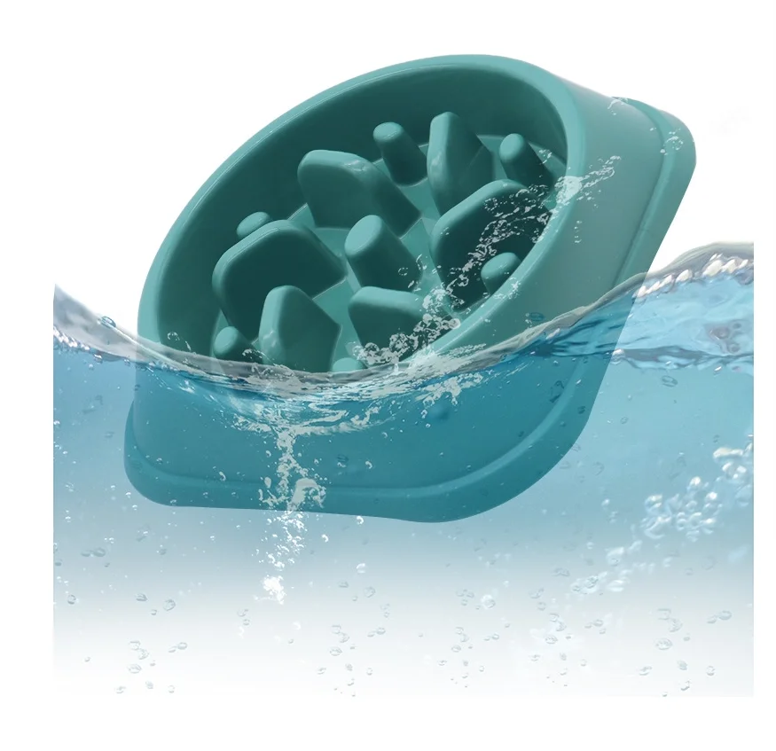 

Practical well-designed Dog slow food bowl is suitable for pet food bowls large anti choking and anti spill slow dog food bowl