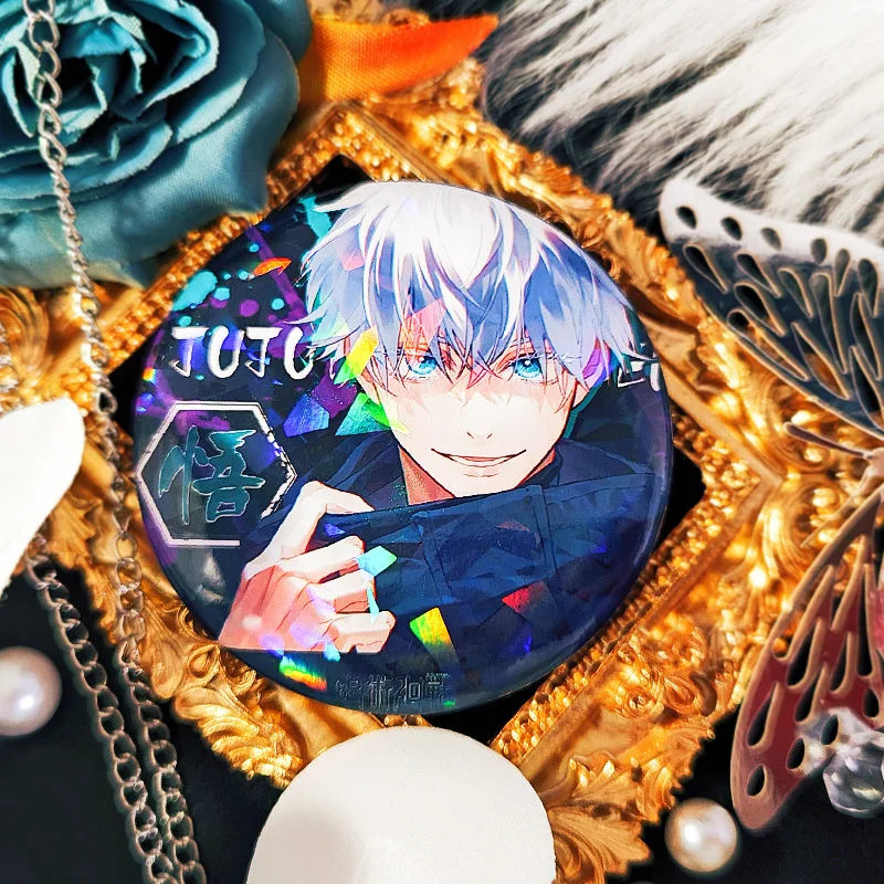 Anime Jujutsu Kaisen Ryomen Sukuna Inumaki Toge Kugisaki Nobara Satoru Gojo Fushiguro Megumi Itadori Yuji Cosplay Badge Gift