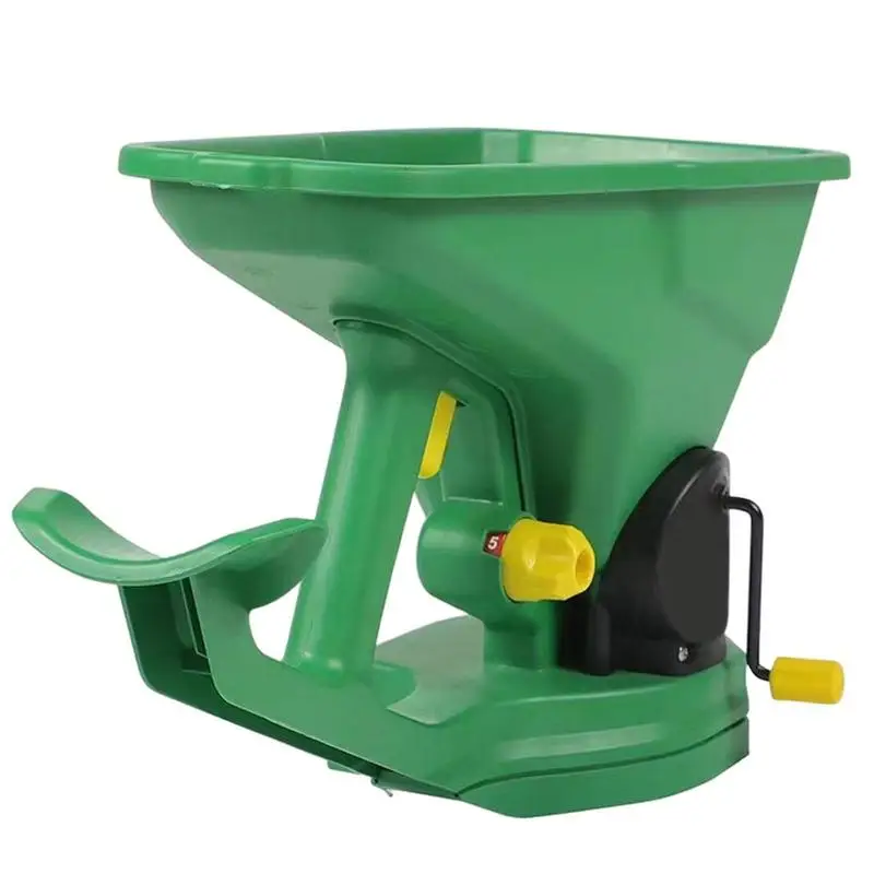 Hand Crank Seeder Hand Held Seed Spreader Gardening Portable Seeder Small Seeder Hand Operated Lawn Fertilizer Applicator