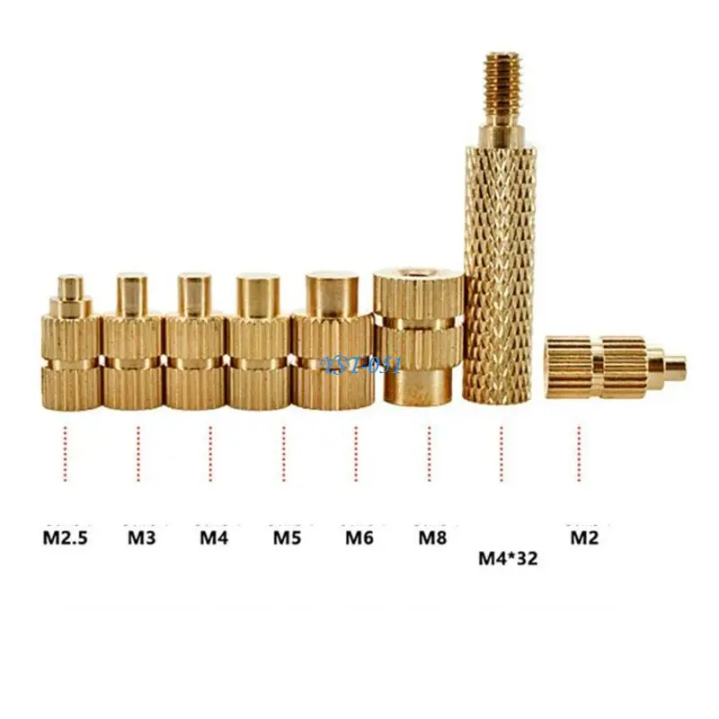 

E15A Heat Set Insert Tip for Soldering Iron, Metal Press Heads and Threaded Adapter for M6 Inserts, 3D Printing Housing Repair