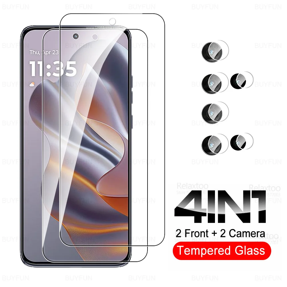 4To1 Full Cover Tempered Glass For Motorola Edge 50 Neo Screen Protector Moto Rola Edge50Neo Edge50 50Neo 5G 2024 HD Lens Film