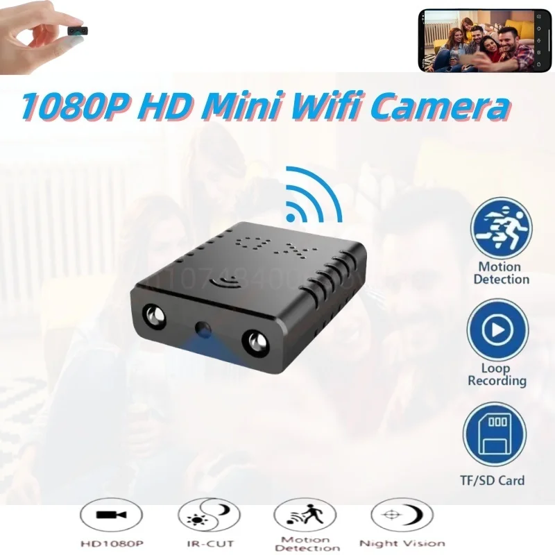 

1080P HD Mini Wifi Camera Night Vision IP Webcam Motion Detection Invisible Small Camcorder Smart Home Security Body Espia cam