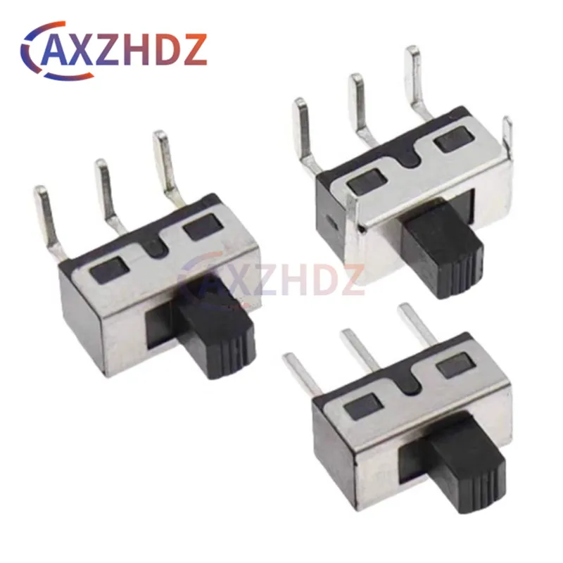 10PCS Toggle Switch 1P2T SS12D10 SS12D06 SS12D11 3Pin Bend Straight Feet Handle High 5mm Spacing Of 4.8mm 3A 250V Large Current