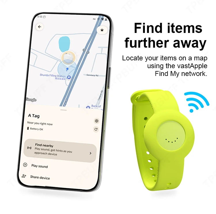 Android Smart Location Tracker Bracelet for Iphone Google Find My App Waterproof GPS Kid Elderly Finder Precise Positioning Tag