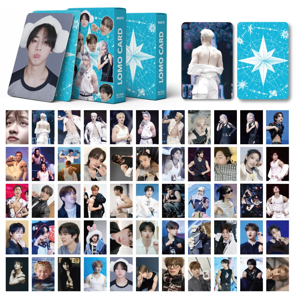 

SKZ Straykids Lomo Card 55 Pcs Boxed Photo Cards 2026 New Collectible Kpop Fan Gift For Personal Collection
