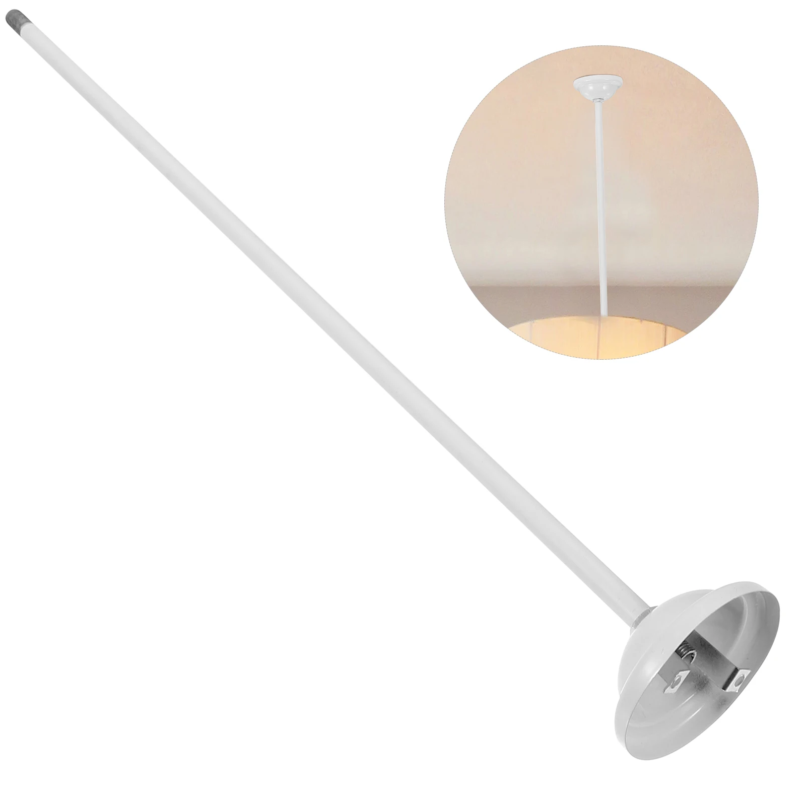 

Fluorescent Lamp Extension Rod 50cm White M10 Iron Thickened Light Stem Pendant Fixtures Downrods Ceiling Mounting