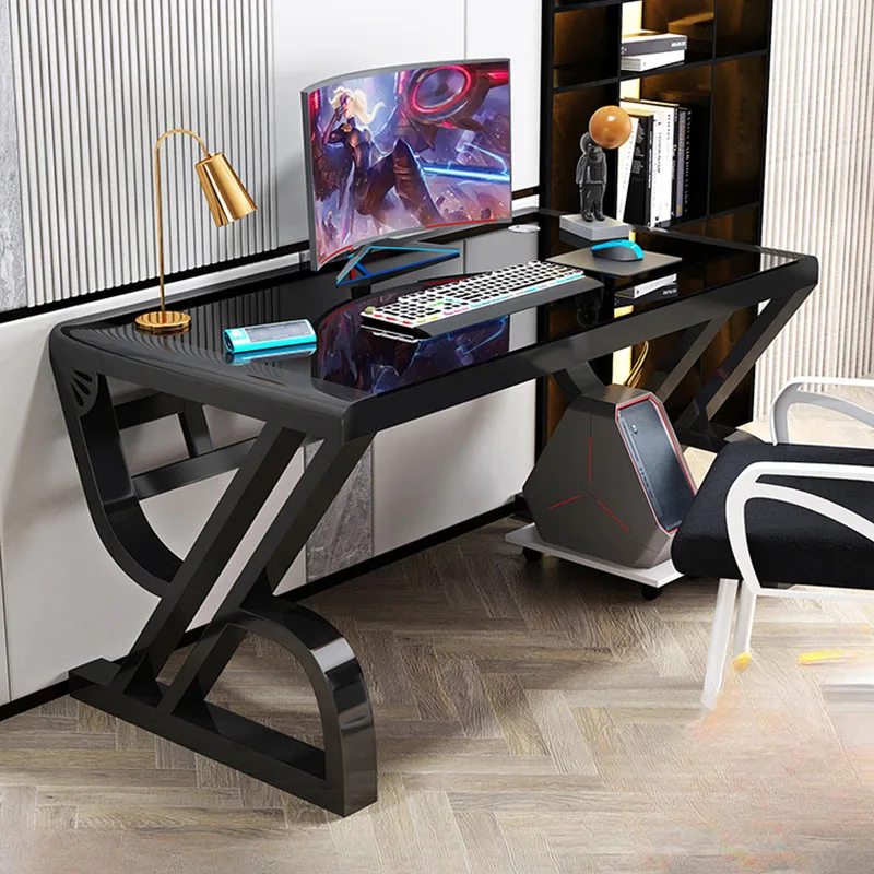 Acrylic Table Computer Pc Desk Science Bureau Shaped Chair Gamer Mini Electric Standing Extendable Gaming Accessories Drawer