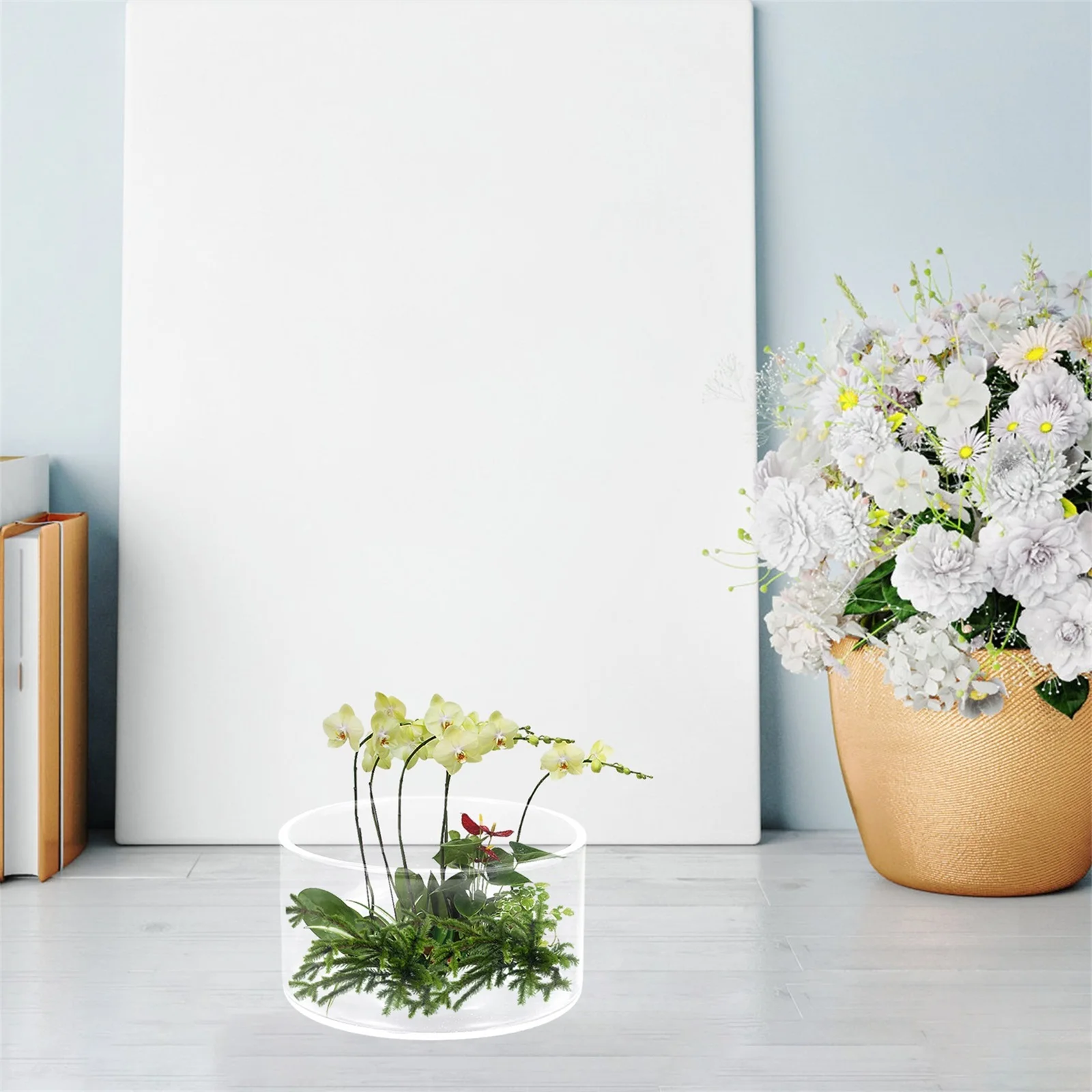 

Micro Landscape Ecological Bottle Glass Terrarium Container Transparent Decorative Plant Vase Suitable for Home Office Garden