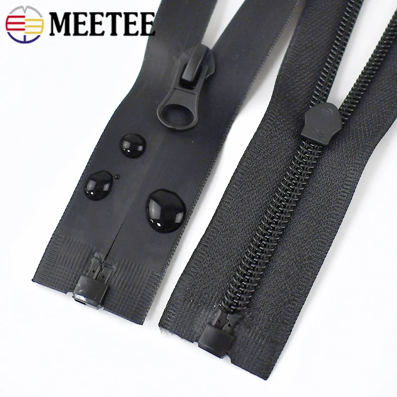 2/3/5Pcs 5# 40-150cm Waterproof Nylon Zippers Open-End Invisible Zipper for Sewing Bags Garment Zip Repair Kits DIY Accessories