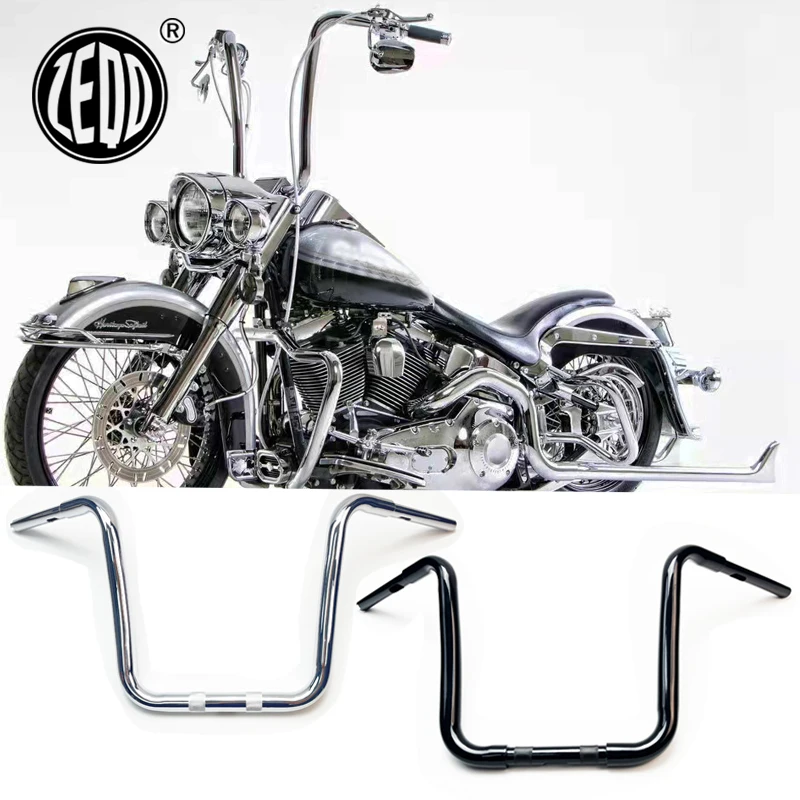 Guidon arrière modifié pour moto Harley Fat Boy Softail Breakout Heritage Road King Dyna Street Glide 94-24