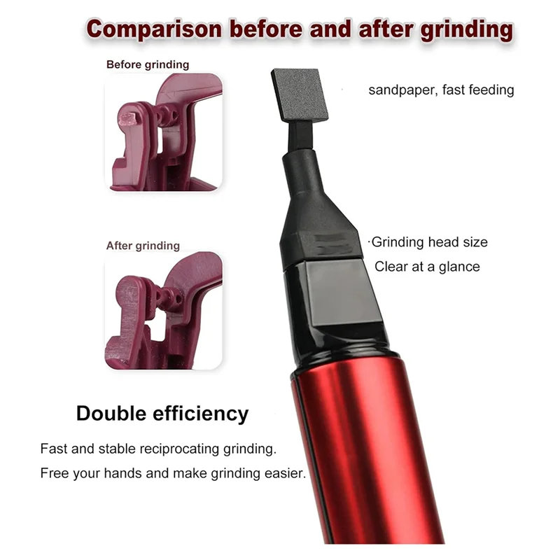 

Reciprocating Detail Sander, USB Fast Charging Sanding Pen,With 8 Sanding Heads And Self-Adhesive Sandpaper For Sanding-AA25