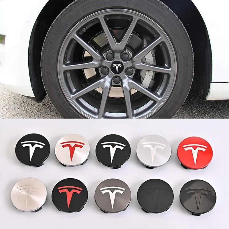 

4pcs/set 56mm Tesla Model 3 Model X Original Covers Hub Caps Wheel Center Caps for Tesla Model Y X S Original Auto Accessories