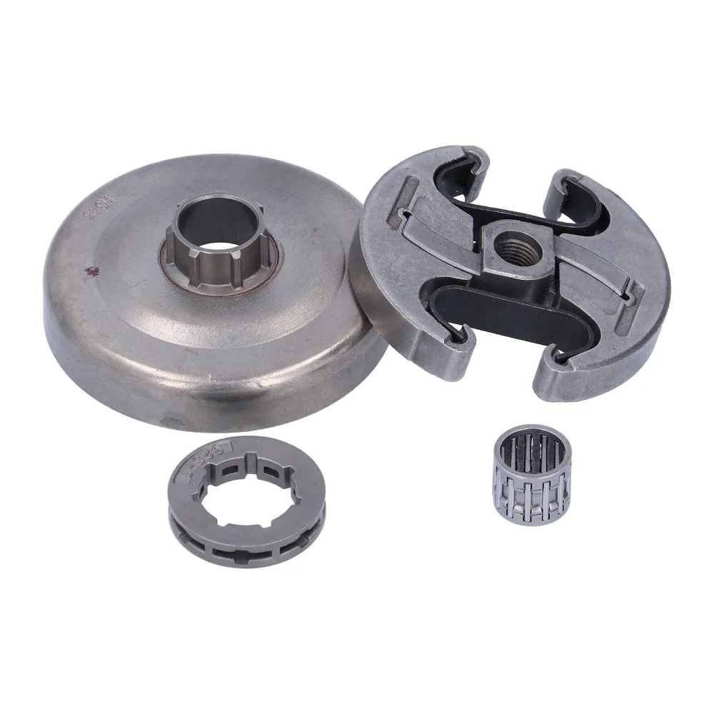 Metal Clutch Assembly Kit Dark Silver 7 Clutch Chainsaw Clutch Drum for Husqvarna 325 340 346XP 345 350 351 353 445E 450in-7T