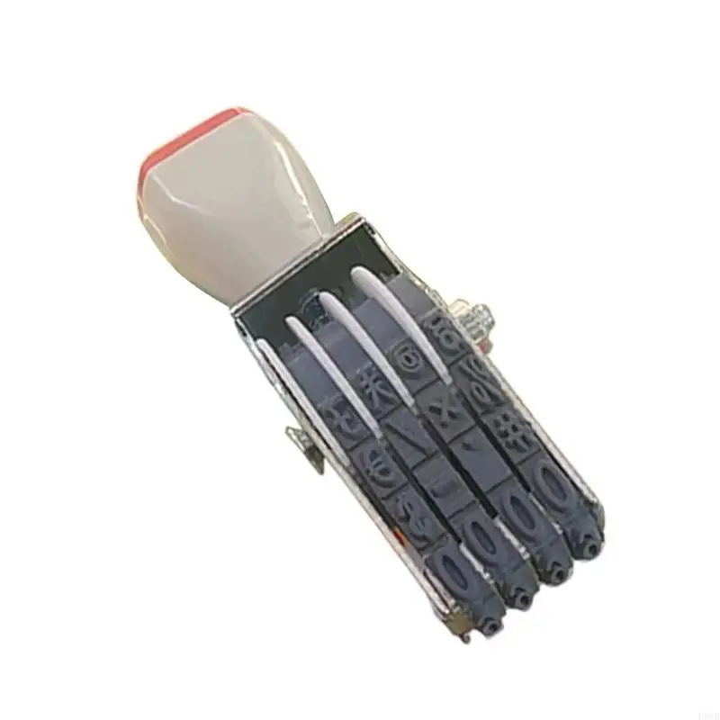 H8WB Rotating Number Stamp Changeable Digits Number Stamp 0-9 Number Stamp Business Stamp