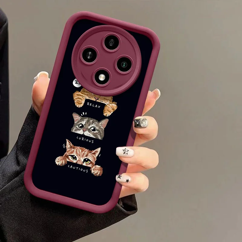 حافظة لهاتف Honor Huawei 200 70 90 Lite X9 P30 P40 Nova 10 SE Mate 30 40 Pro من السيليكون الناعم