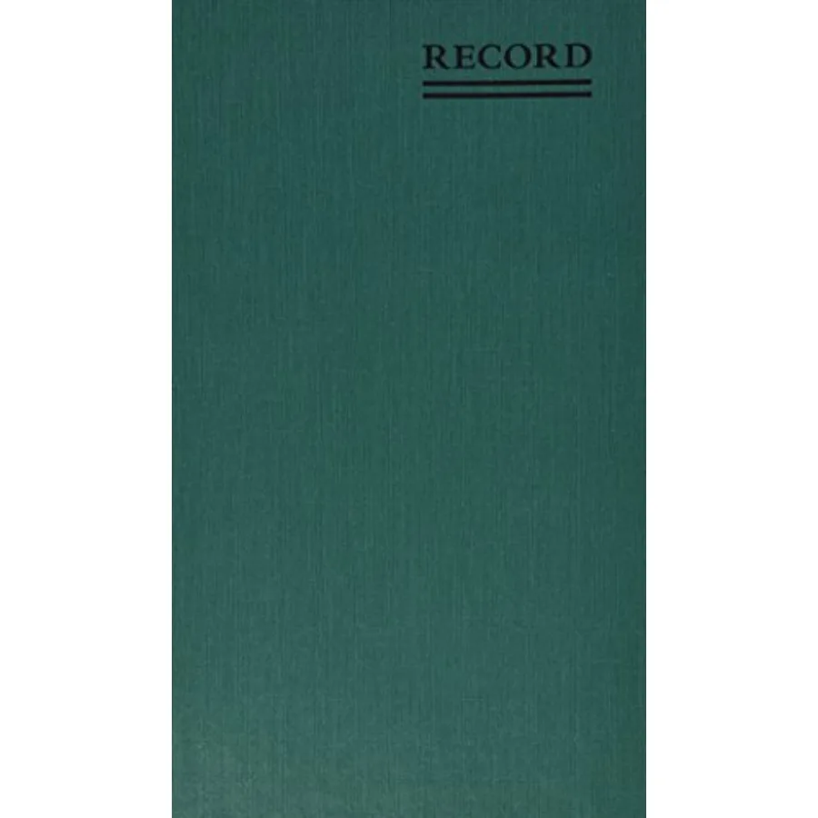 

Emerald Series Record Book Canvas Hard Cover Perfect Binding 12.125" x 7.5" 500 Numbered Pages Green 56151