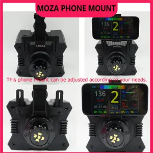 Bilashmart SIMPUSH Universal Adjustable Phone Holder Mount Stand Compatible with MOZA R5 R3 R9 R12 FANATEC Base Easy Install