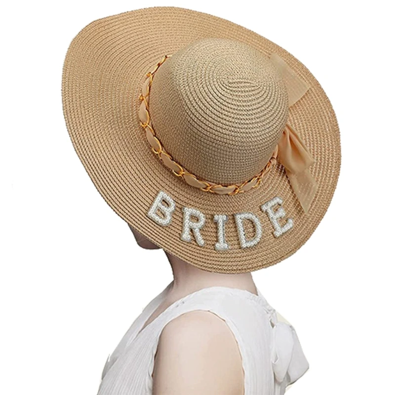 Bachelorette Straw Hat Bag Set for Bride To Be Gift Bridal Shower Gift Supplies