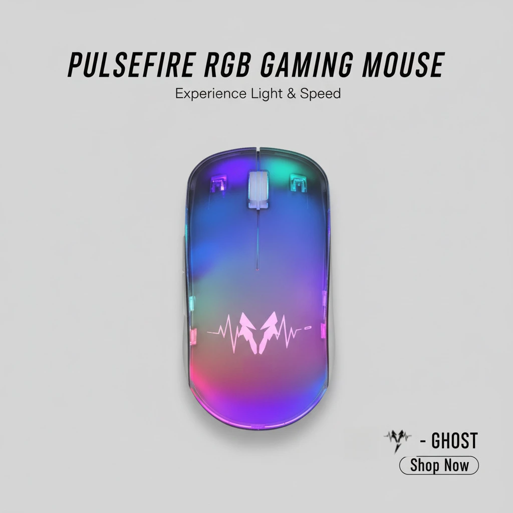 Cyberpunk Transparent Wired Gaming Mouse Dynamic RGB Flowing Light Ergonomic Silent Click Plug-and-Play Mice for PC Laptop Gamer