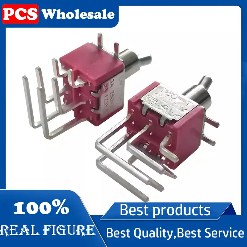 

Original UL certified T80-T T8021L-TNQ Toggle switch Side bend 2nd gear 6-pin twister pull shake arm